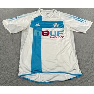 Adidas Jersey Olympique Marseille 2004-05 Home Men Medium White Football Sports